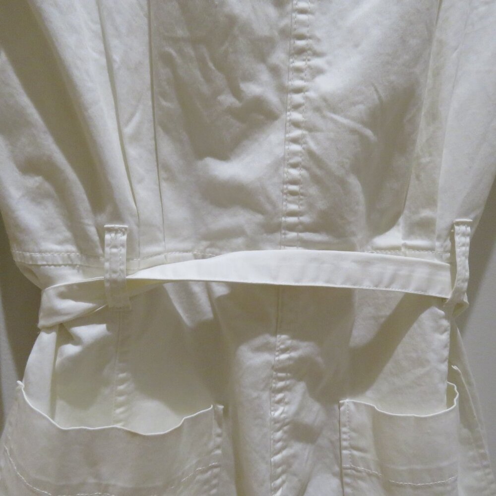 ALEX MILL Expedition Romper Jumpsuit in White Ecru Minimalist Quiet Luxury Sz S - Picture 13 of 15